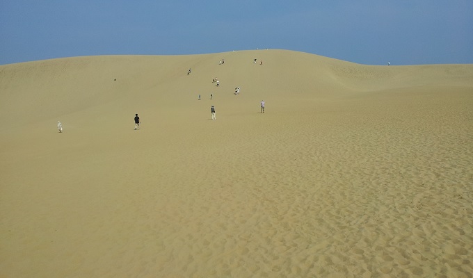 鳥取part3 鳥取砂丘編 夏の砂丘にサンダルは危険 鉄板のように熱くなる砂地獄に悪戦苦闘