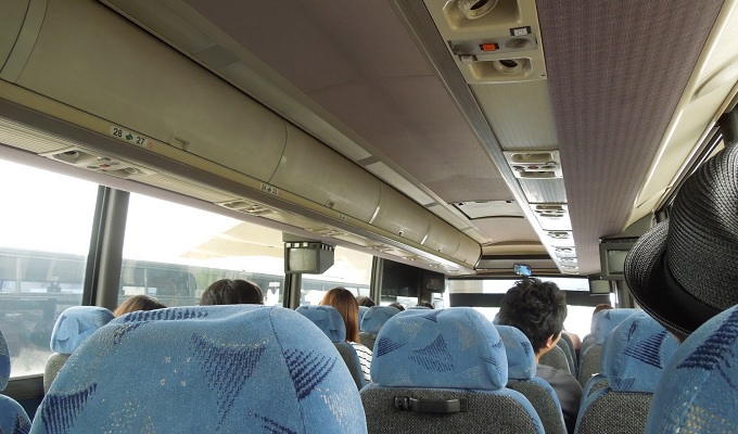 yuサイパンホテル行きのバス