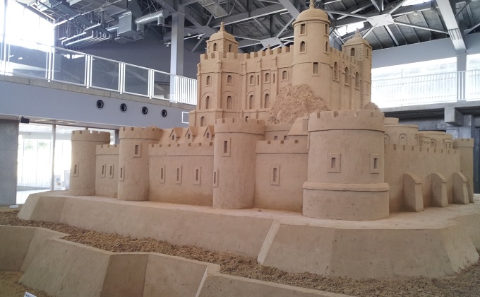 yu砂の美術館の中の城